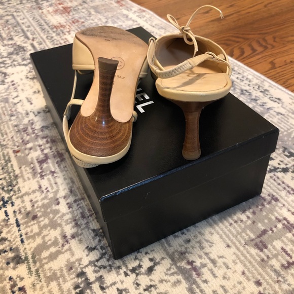 Chanel Slingback beige heels size 36 - Picture 5 of 5